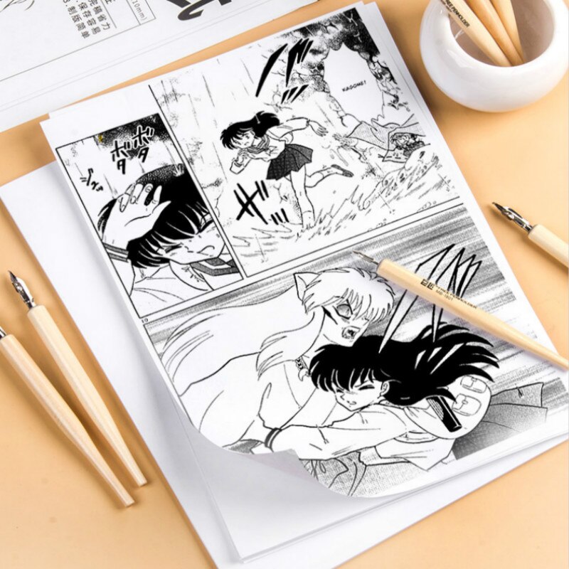 Painting Paper Cartoon Sketching Dedicated Paper Arte 30sheets A4 120g Comic Manuscript Paper with Scale Premium Art Supplies