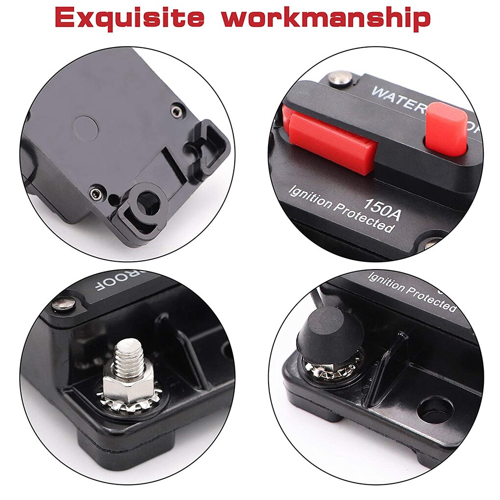 30A 40A 50A 60A 70A 80A 100A 120A 150A 200A 250A 300A Amp Circuit Breaker Zekering Reset 12-48V Dc Auto Boot Auto Waterdicht