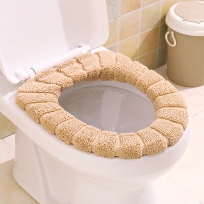 Universal varm blød vaskbar toiletsædeovertrækssæt til boligindretning nærmestool måttesædetaske toiletdæksel tilbehør: 6