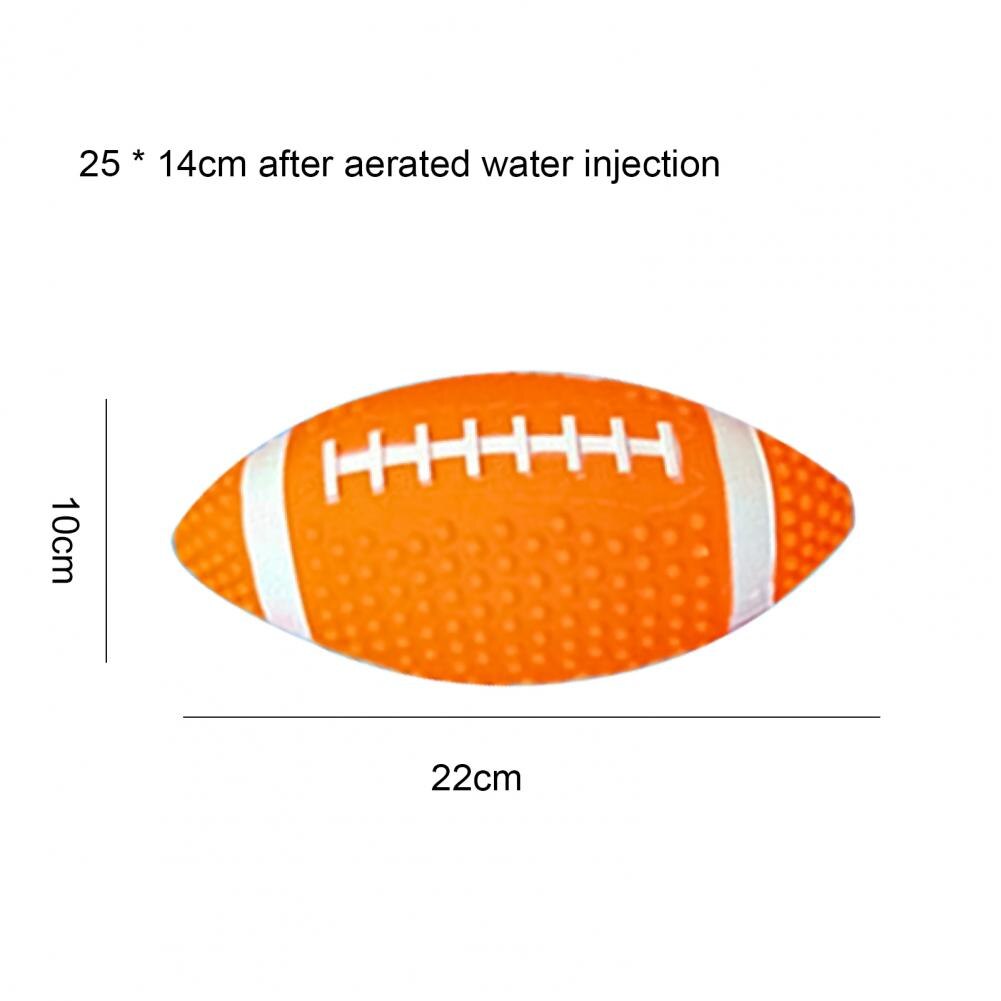 1 Set Rugby Ball Waterproof Water Inflatable Multiplayer Sports Textured Grip Inflatable Rugby Ball for Pool Swim Entertainment
