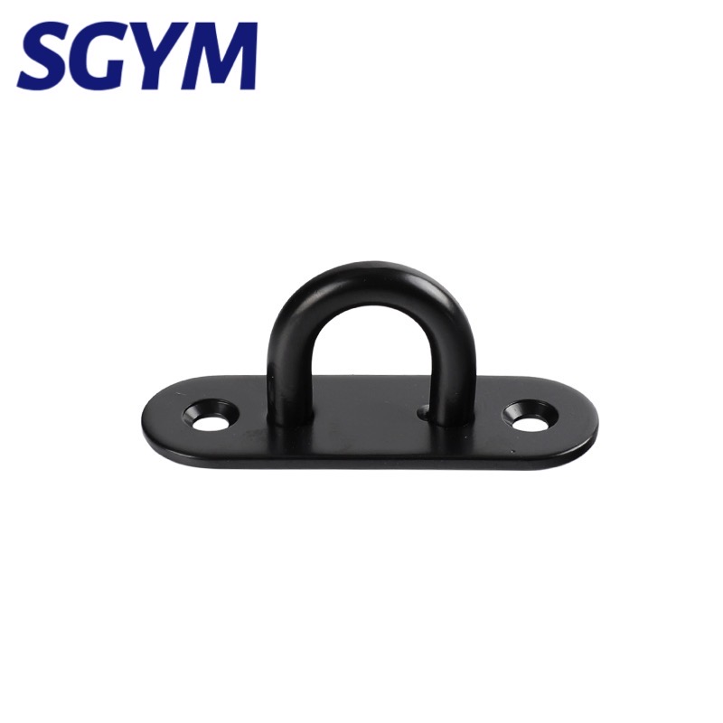 1pcs Black Stap Ring wall Hook Heavy Duty Fixed Pad Eye Plate Deck Door Buckle U-Shaped Heavy Duty Ceiling Mount Hanger: XS / BRONZE