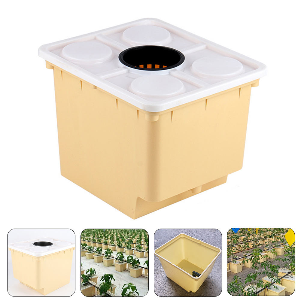 Cubo con sistema hidropónico para cultivo sin suelo, soporte para plantar verduras, cubo para vivero, fruta, cubo para invernadero, guardería