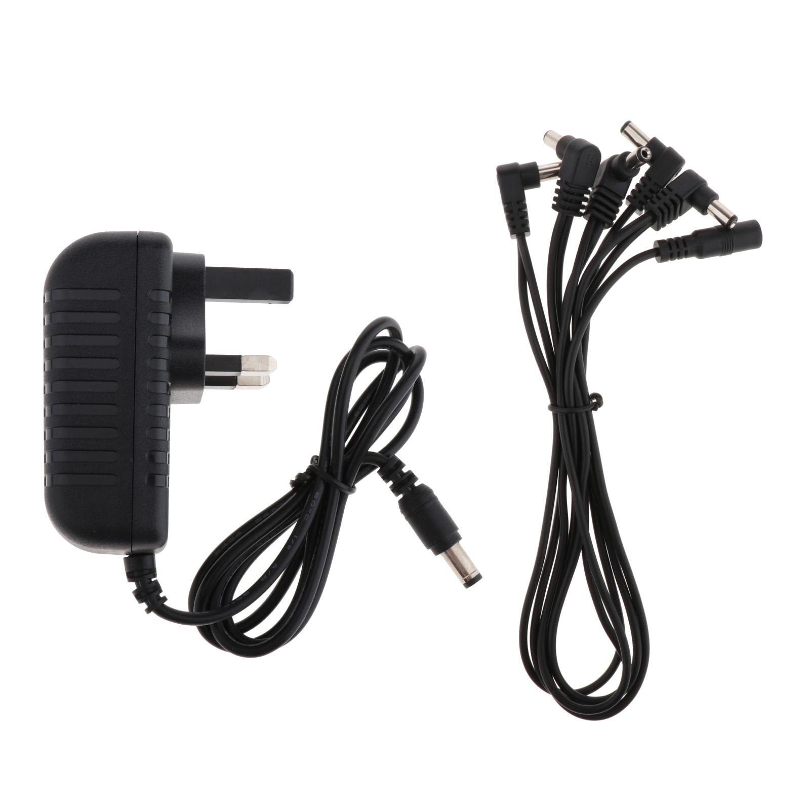 Adaptateur d'alimentation électrique pour effet de guitare, 9V, avec câble 1 à 5 voies, accessoire de guitare