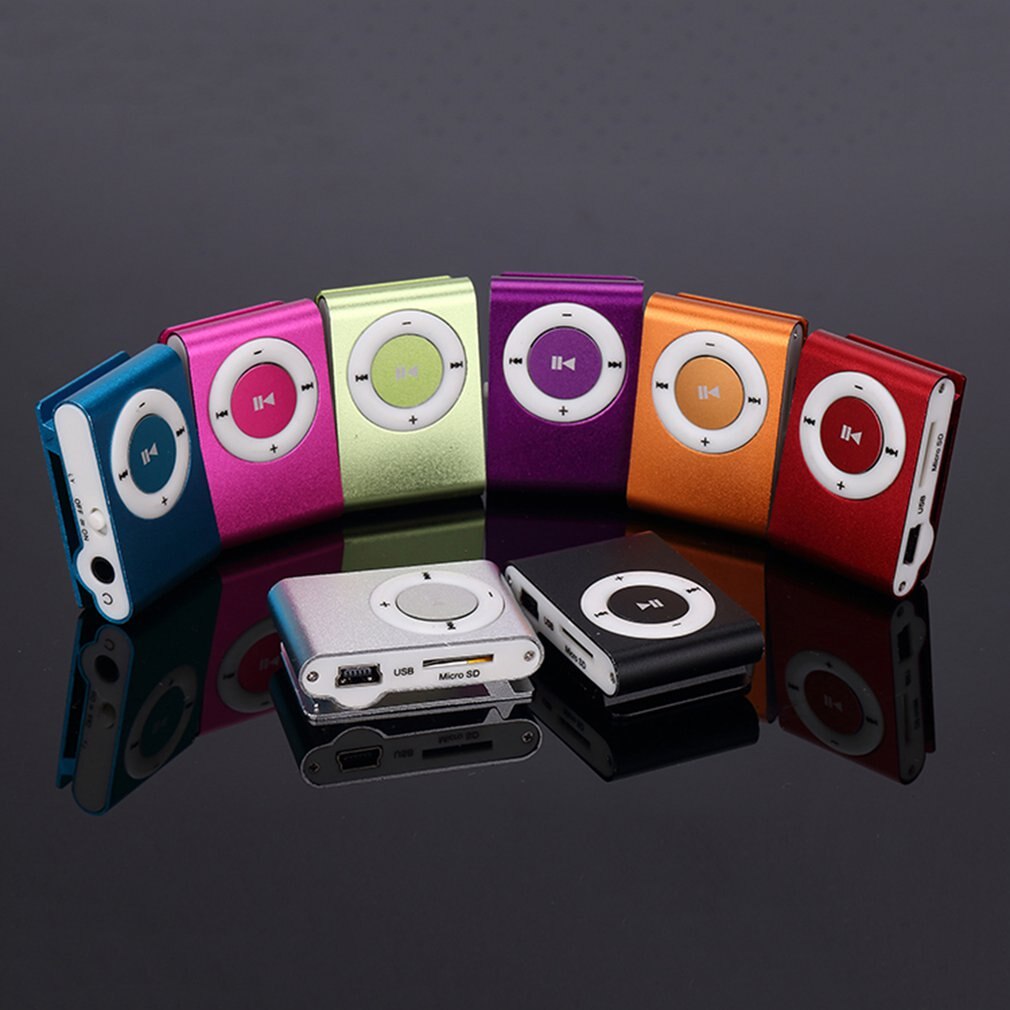 Lecteur Mp3 sans écran en métal, carte Portable, Clip en fer, lecteur de sport pour étudiant,