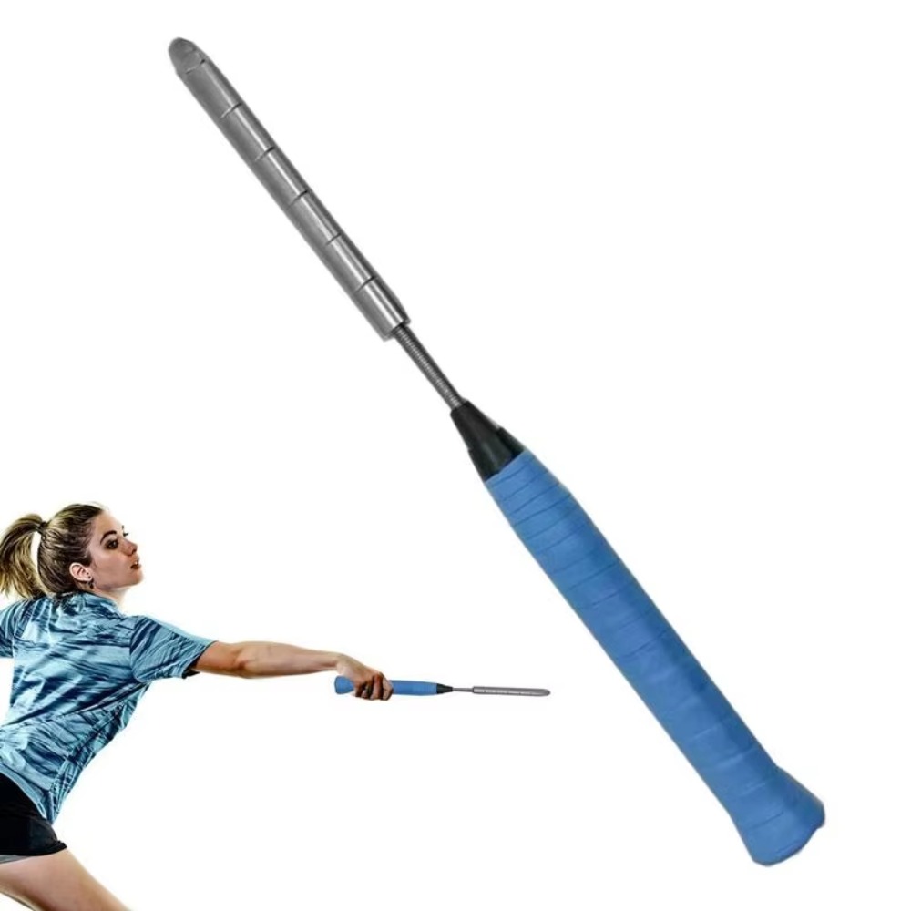 Adjustable Badminton Racket Swing Training Tools Manual Lightweight Racket Power Trainer Racket Swing Practice for Training