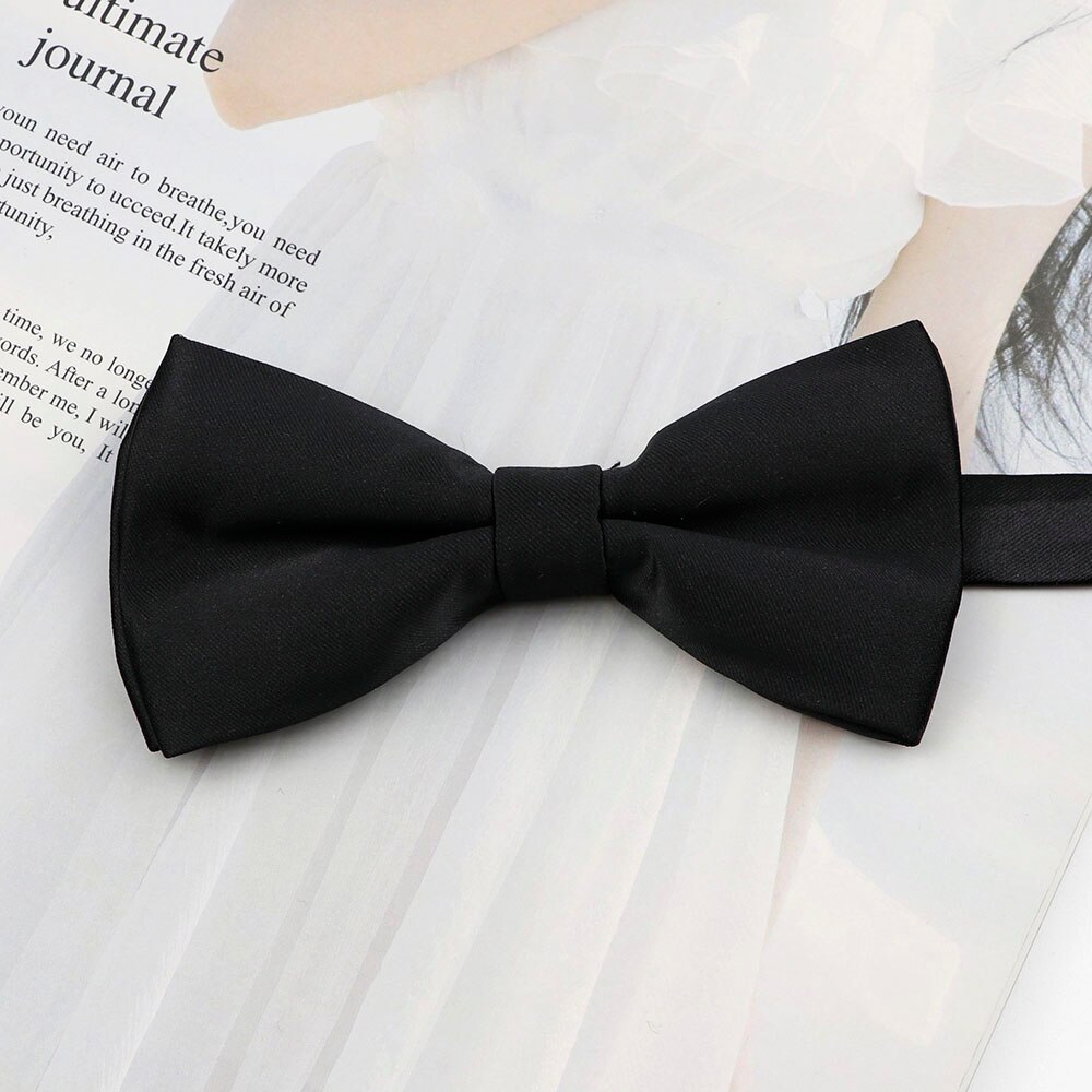 Heren polyester vlinderdas effen kleur vlinder strik bruiloft feest zakelijk verstelbare vlinderdas rood blauw: 15