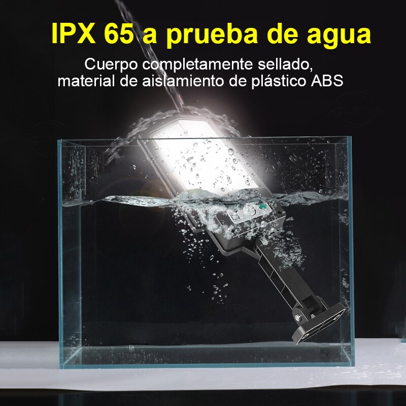 La luz Led Solar más potente para exteriores, 3 modos, luces de calle recargables, lámpara Solar impermeable, lámpara de jardín con Control remoto para exteriores，luces solares superbrillantes para exterior