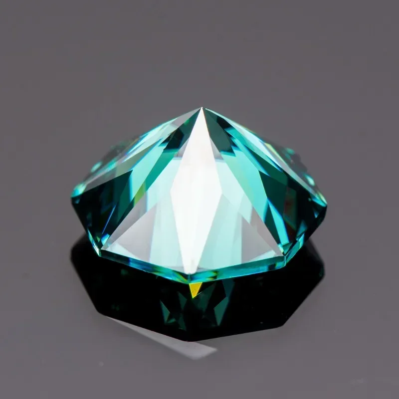 Moissanite stenen achthoek 8 pijlen vorm smaragdgroen natuurlijke kleur Lab Grown edelstenen voor sieraden maken met GRA-certificaat