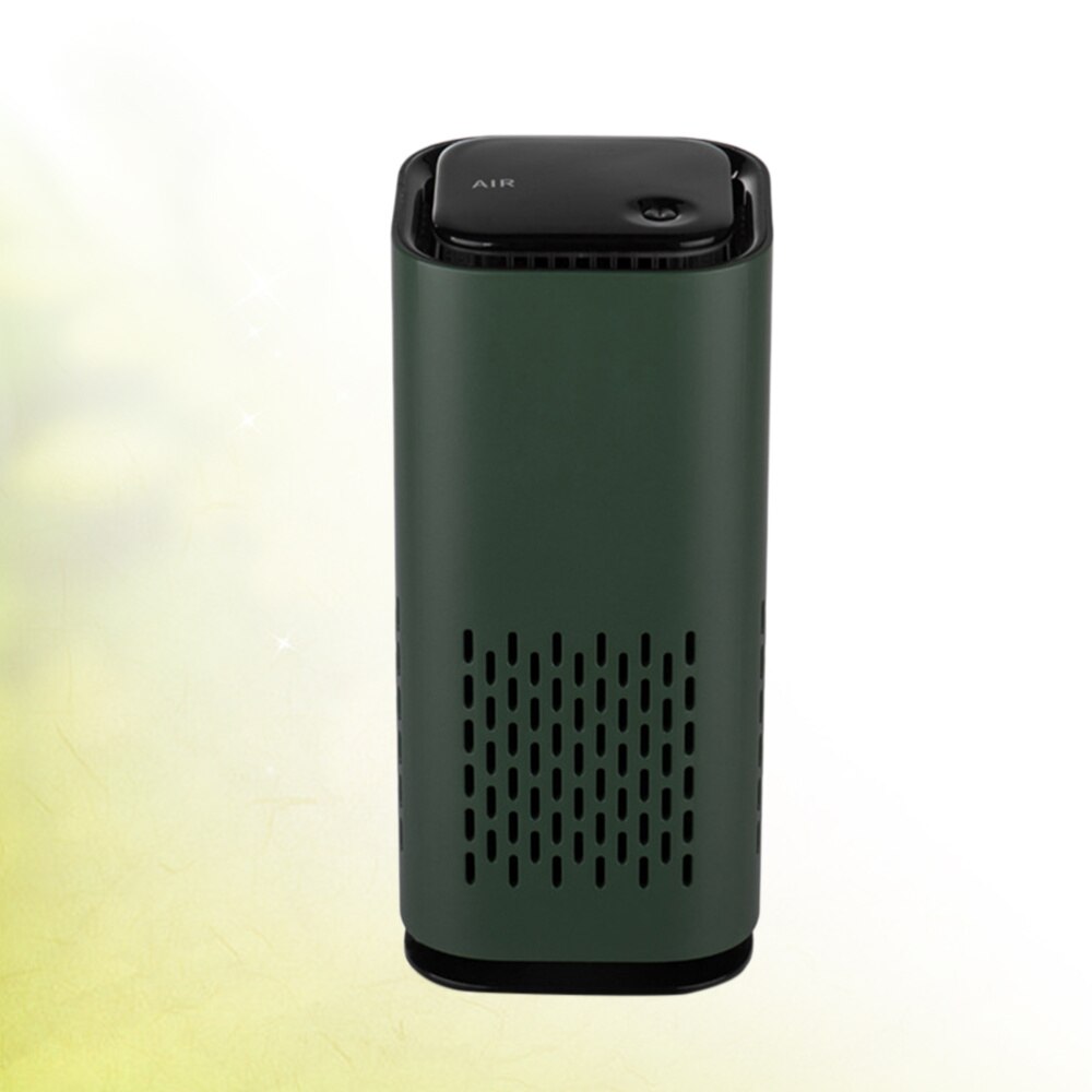 Car Air Purifier USB Charging Air Cleaner Formaldehyde Removal Device Black: Dark Green