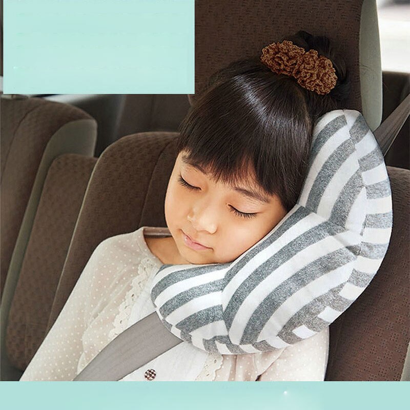 Kind Auto Sitz Kopfstütze Schlaf Unterstützung Kinder Nickerchen Schulter Gürtel Pad Hals Abdeckung Für Kinder Auto Sitz Gürtel Halten kissen: Black