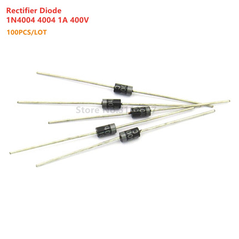 100PCS/LOT 1N4004 4004 Rectifier Diode 1A 400V DO-41 IN4004