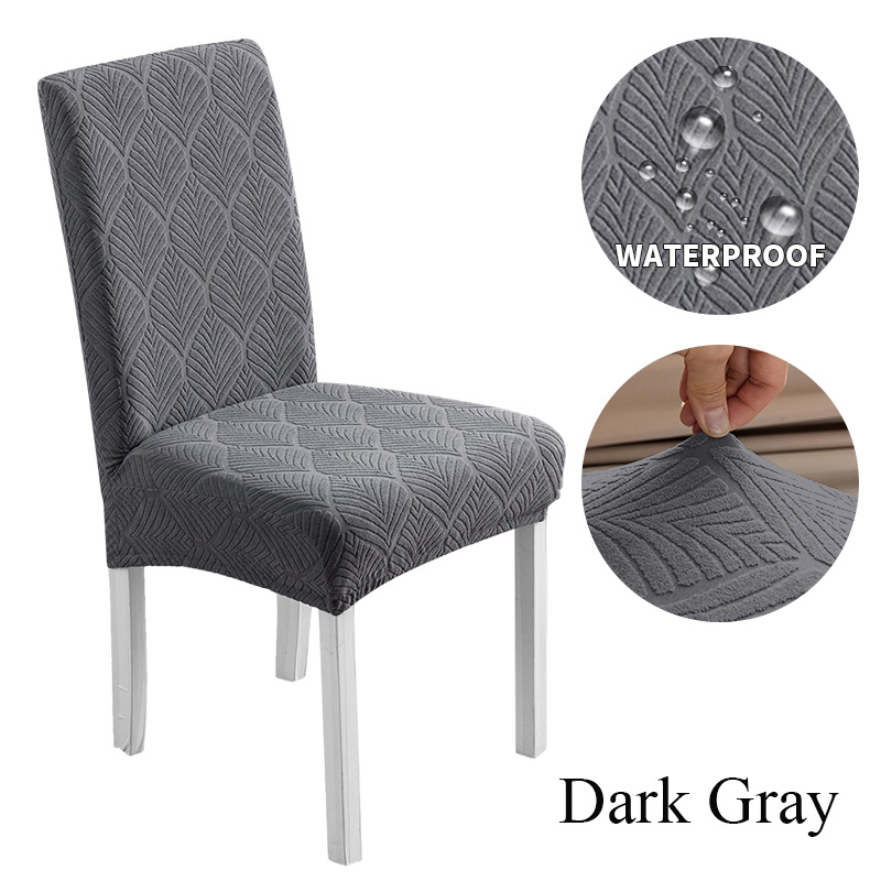 1/2/4/6pcs Waterproof chair cover suitable for all seasons and scenes high elasticity suitable for a variety of chair types.: Dark Grey / 60*210cm