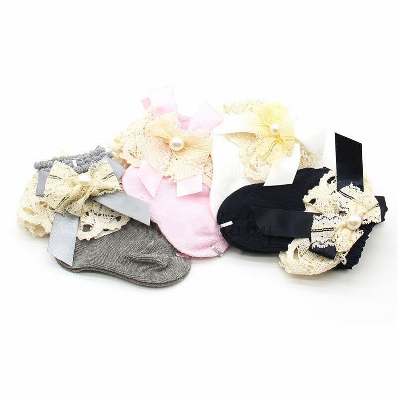 Neue Geboren Baby Weihnachten Warme Pantoffel Socken Nette Pirncess Spitze Blumen- Baumwolle Baby Mädchen Socken Neuheit Füllstoff Kleine Mädchen