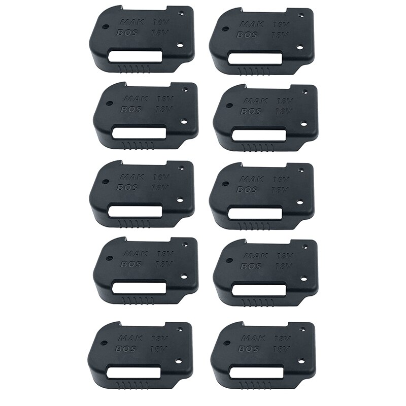 10PCS Tool Battery Holder,Cordless Tool Battery Storage Rack Compatible with Makita 18V Battery and 18V: Default Title