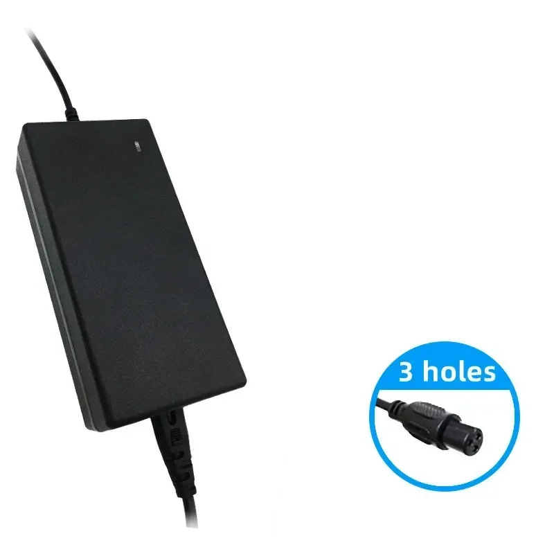 54.6V 2A Lithium Ebike Batterijlader 48V 13S Li-ion Batterijlader DC/Pack 3-pins Socket/Connector: YELLOW