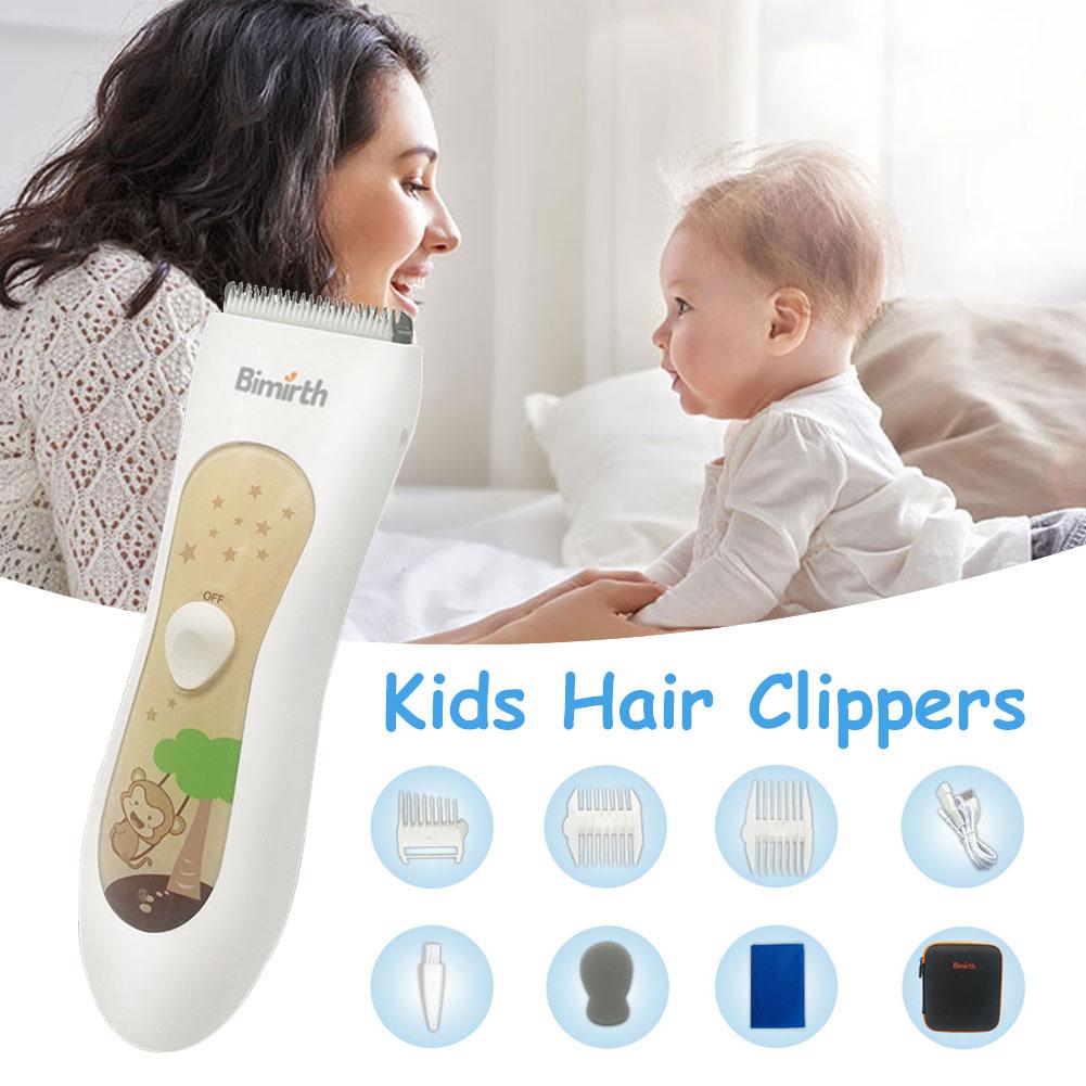 Electric Baby Hair Clippers Waterproof Child Hair trimmers Cordless Rechargeable Hair Care Cutting Kit for Child Infants Toddler