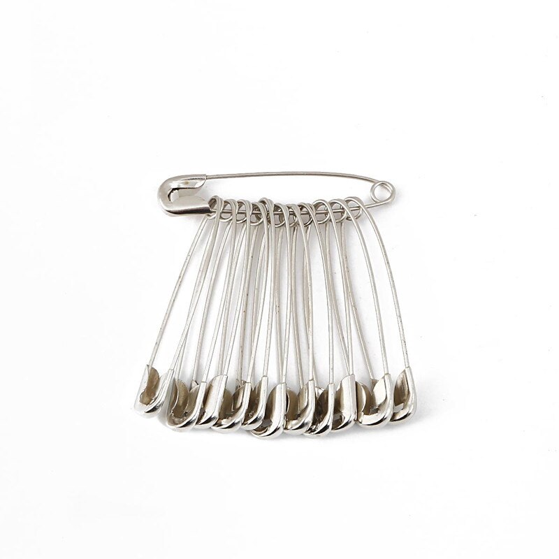 50pcs 5 kinds size Safety Pins DIY Sewing Tools Accessory Silver Metal Needles Large Safety Pin 5BB5960: 3----45mm