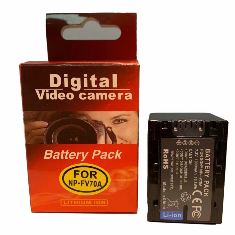 Batterie + Chargeur pour Sony NP-FV70, NP-FV70A, NP-FV100, NP-FV100A InfoLithium Série V