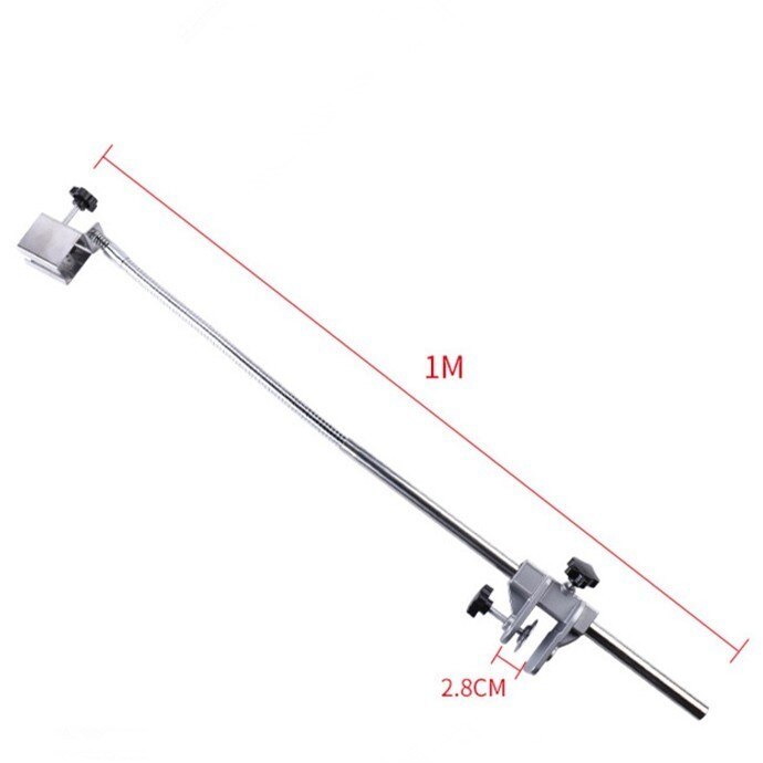 Soporte de mesa para secador de pelo de Mascota, brazo de aseo ajustado, soporte de peluquería para baño de perros y gatos de 100cm con Clip, soporte para soplador de mascotas CW241: Default Title