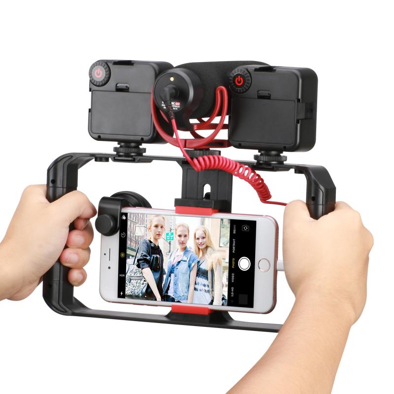 Ulanzi U-Rig Pro Hand-Held Camera Houder 2 Generatie Mobiele Telefoon Konijn Kooi Movie Live Video Stabilizer smartphone Video Rig