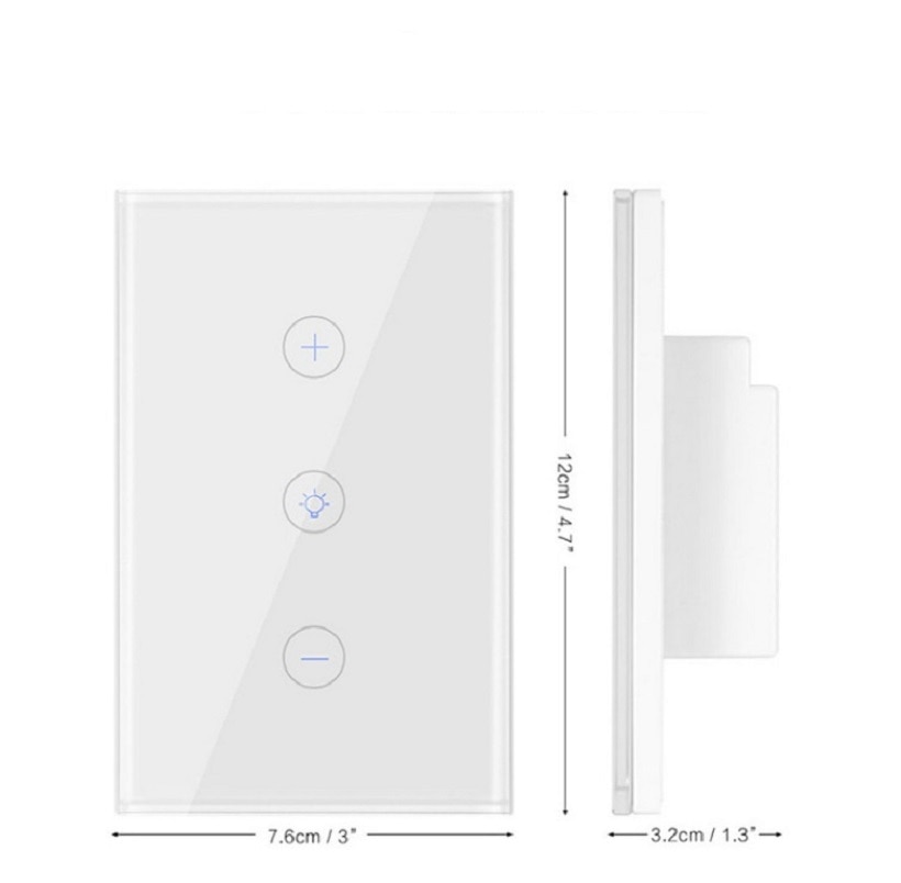 Smart switch U.S wifi dimmer switch wireless remote control scree touch dimmer switch Alexa voice dimming AC110-240V