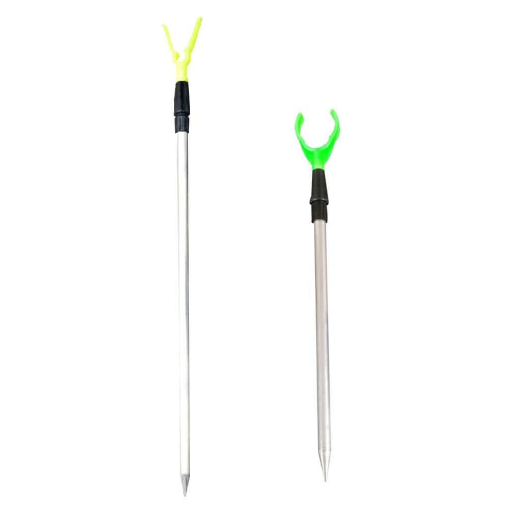Support de canne à pêche en métal, porte-canne télescopique Ultra-court en forme de Y Simple à insérer