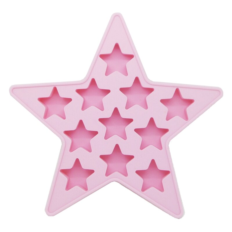 Cinco estrelas legal silicone gelo cubo bandeja congelar molde mini estrela pingente resina moldes 54dc