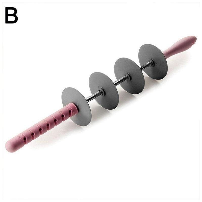 Adjustable Blade Roller Pin Croissant Cutter Multi-function Bread Slicer Set Stainless Steel Croissant Bread Dough Cutter 1PC: B