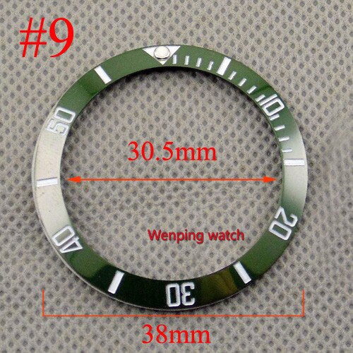 38mm titanium keramiske ringring tofarvet pasform automatiske 40mm bliger ure: Stil 9