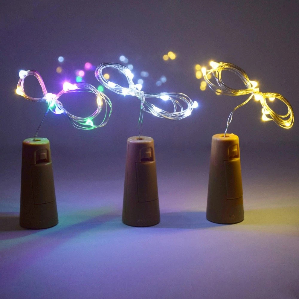 Flaschenverschluss Licht Led Kupferdraht Licht 2m Schnur Flaschenverschluss Schnur Hochzeit und Dekoration Atmosphäre Licht