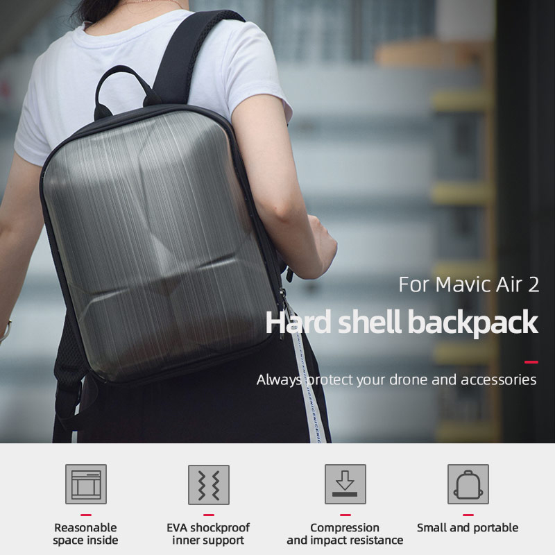 Mochila para DJI Mavic Air 2, bolsa de transporte de carcasa dura, mochila, funda impermeable, mochilas antigolpes