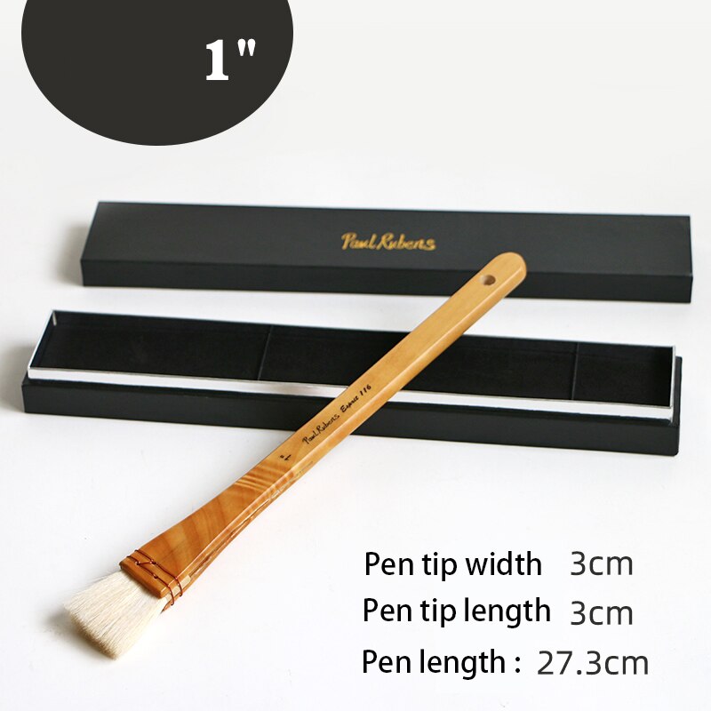 Paolo Rubens pennello per acquerelli pennelli acrilici strumenti per disegno artistico forniture lavaggio lana legno Gouache naturali impostato regalo d'arte: 1