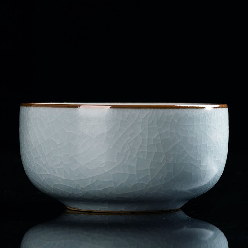 Kung Fu Tea Set Tea Cup Ceramic Tea Cup Teaware Modern White Porcelain Small Tea Cup Matte Ding Kiln Hand-painted Pu'er Cup: violet