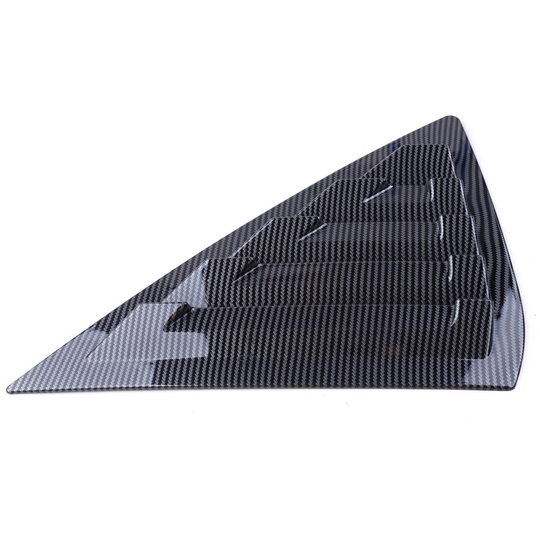 DWCX Carbon Fiber Black Car Auto Rear Window Louver Cover Vent Fit For Nissan Sentra Sedan