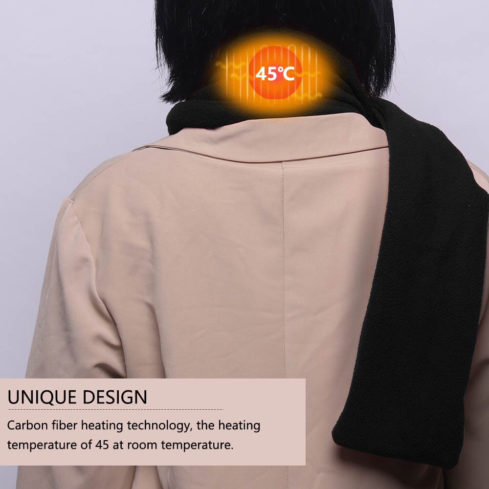 Ajustable Electric Heating Scarf Scarves Fleece Co... Grandado