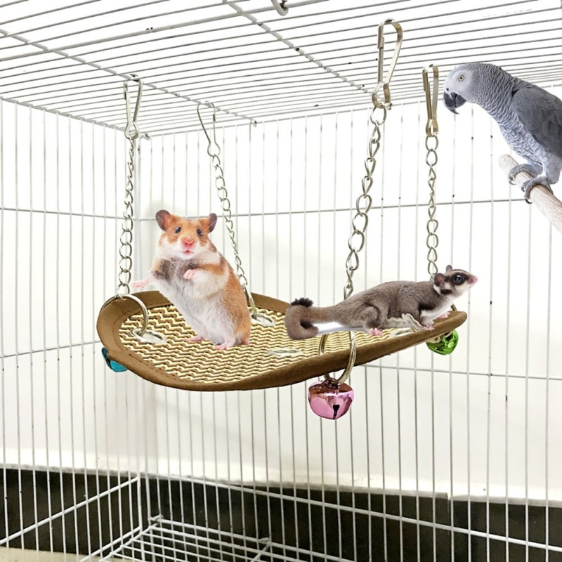 Huisdier Hangmat Hamster Muizen Rat Knaagdieren Opknoping Bed Kooi kleine Huisdier Swing Nest Speelgoed Geventileerde Koele Lente en Zomer