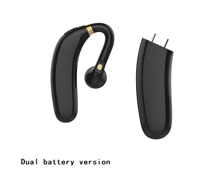 Nyeste trådløse bluetooth headset hovedtelefon hd stereo med mikrofon stemmestyring håndfri øretelefon hovedtelefoner til telefon kørsel: Fc6 gyldne