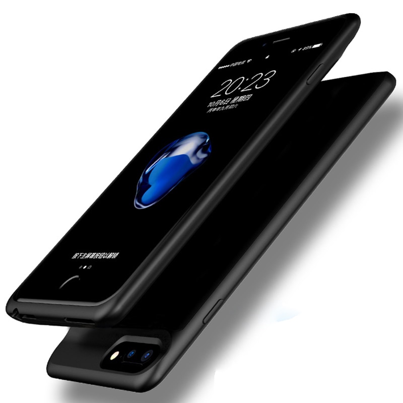 5000 mah /7000 mah slankt ultratyndt telefon batteri cover til iphone 6 6 s plus powerbank backup oplader cover til iphone 6 6s 7 8 plus