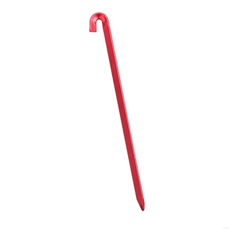 C4DE Long Tent Peg Aluminum Alloy Tent Stakes Peg Camping Tent Hook Ground Anchors Outdoor Canopy Stake Camping Accessories
