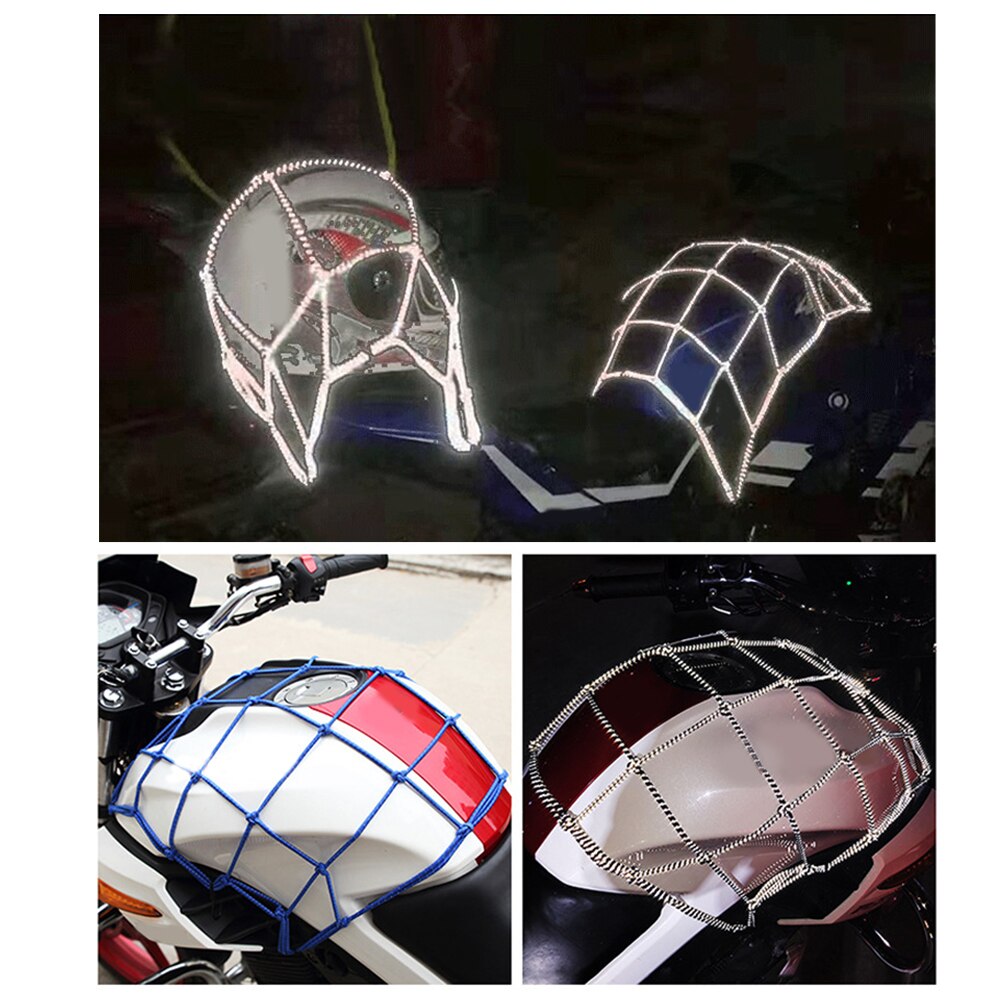 Filet réfléchissant pour casque de Moto | Filet de protection pour bagages de Moto, accessoires de rangement de et Durable