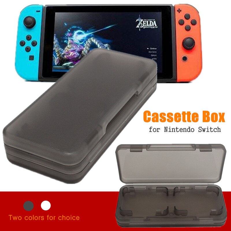 4 in 1 Game Card Storage Case Portable Plastic Case Shock proof Hard Shell Protective Storage Box for Switch
