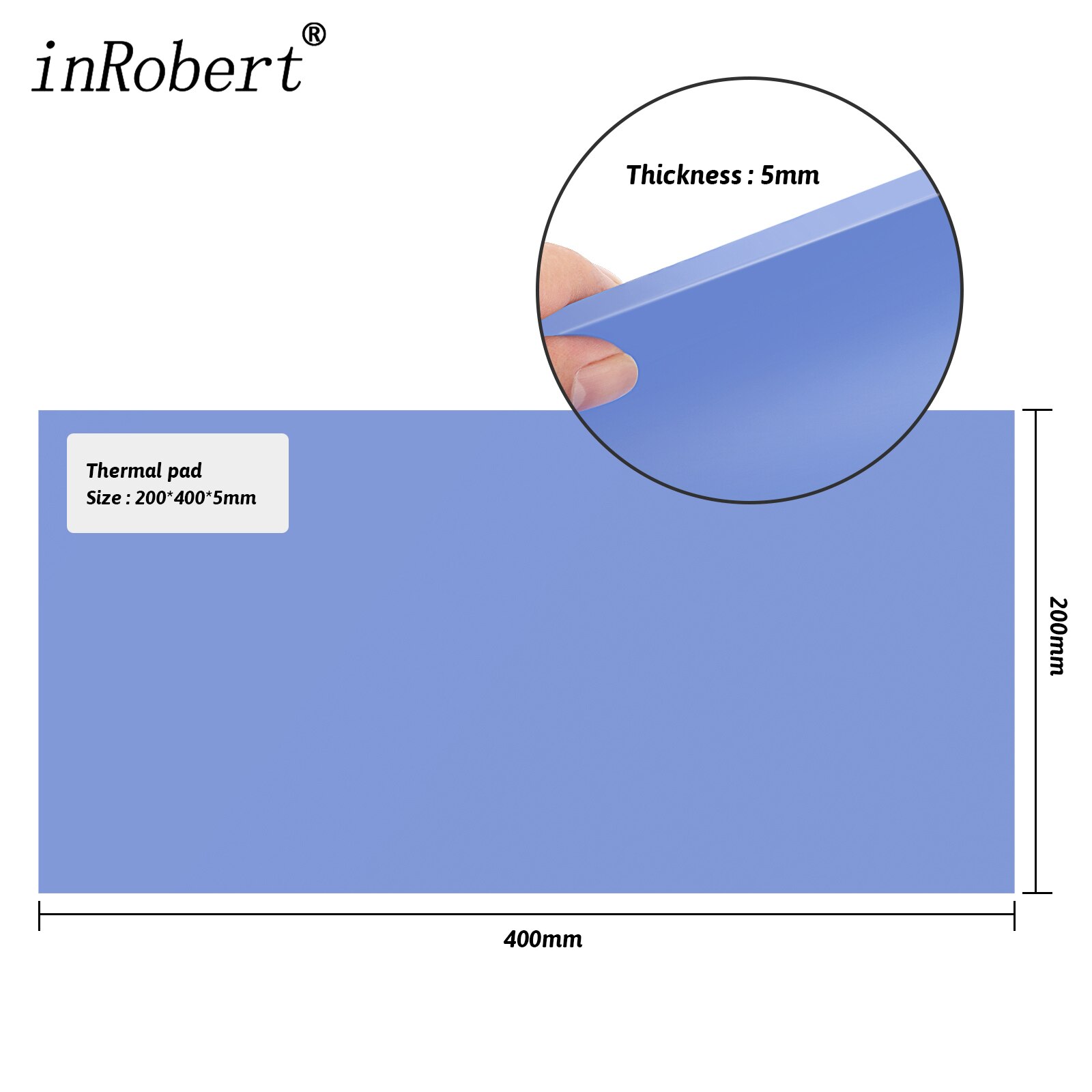 DIY Thermal Pad For GPU CPU Heatsink Cooling Conductive 200mm*400mm*5mm Soft Silicone Pad термопрокладка