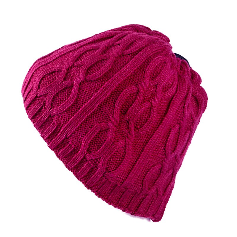 Gorro de lana para hombre, bufanda de invierno, forro polar cálido, gorro, gorro, dos en uno, deportes, esquí, montaña, escalada, invierno, otoño, invierno: Rojo
