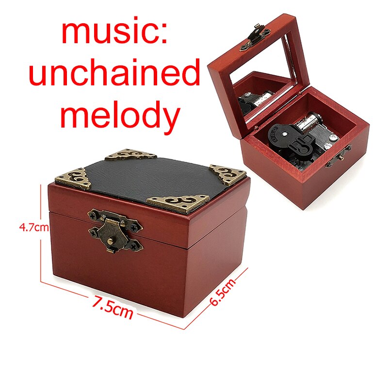 Unchained Melody Muziekdoos Houten Diy Cadeau Voor Vrouw Vriendin Jaar Kerst Valentijnsdag Voorstellen Romantische Liefde: Z4