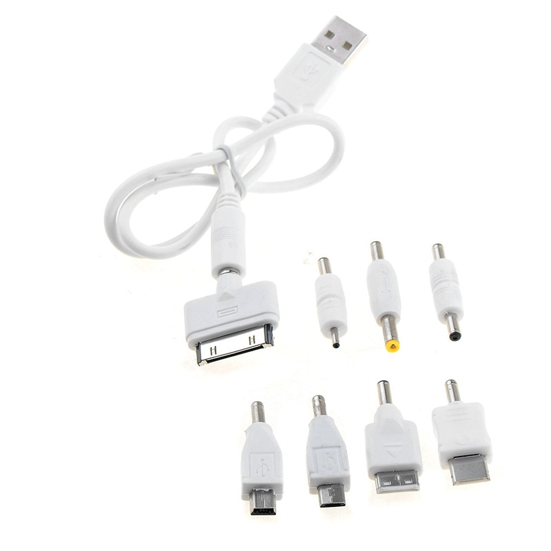 1 Set USB Zu 8Pcs DC Power Plug Adapter Kabel für Den Mobilen Einsatz Weiß Kit P20