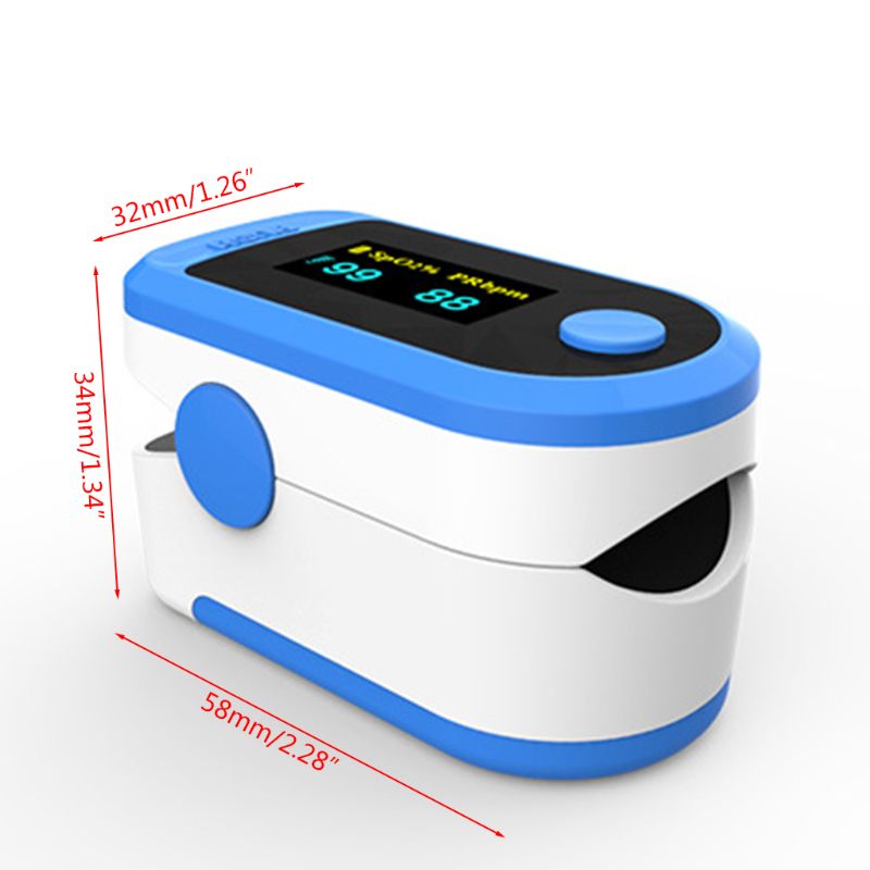 Mini Protable Finger Clip Pulse Oximeter Heart Rate Blood Oxygen Saturation SpO2 Monitor Family Aerobic Exercise Tracker J60B