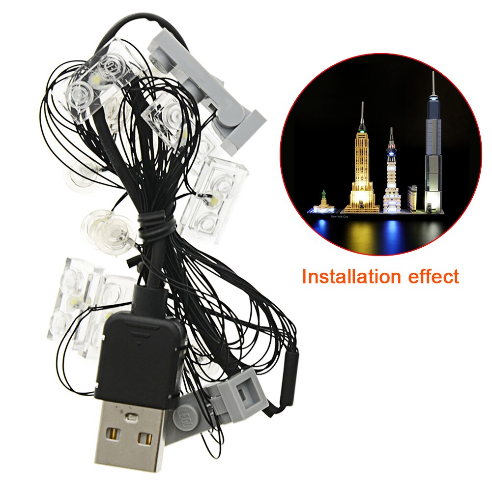 Adults Hand Eye Coordination Intelligence Development Multifunction LED Light Up Kit Easy Install 21028 Architecture