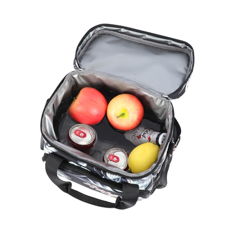 DENUONISS Latest Style Cooler Bag Printed Portable Thermal Picnic Bag For Food Women Shoulder Beer Insulated Bags