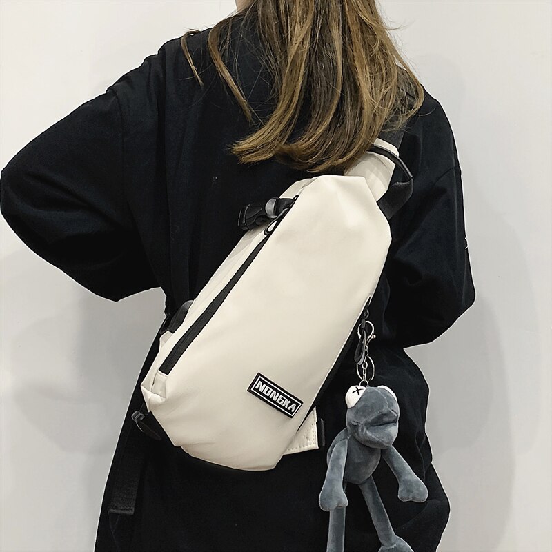 Original Brand Chest Bag Girls Sports Satchel Ins Japanese Brand Messenger Bag Simple Casual Couple Shoulder Bag