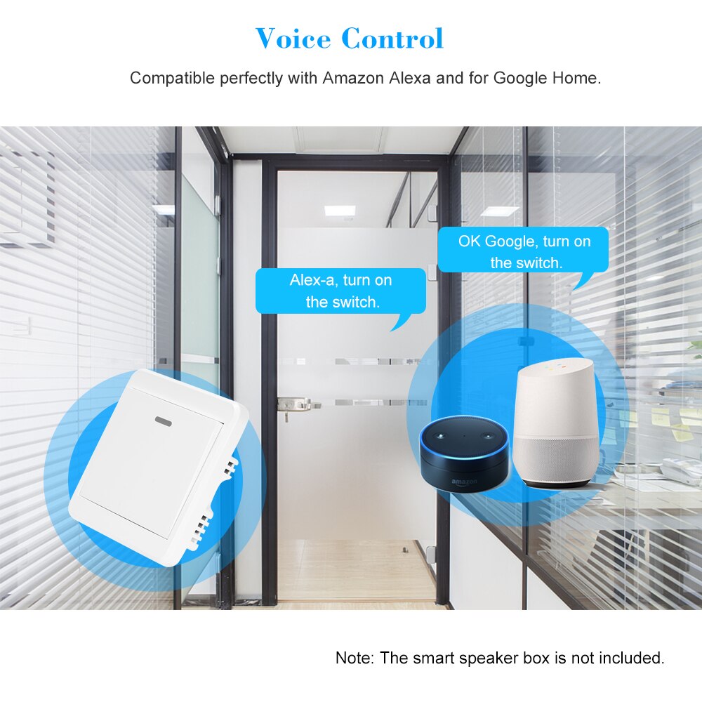 eWeLink WiFi Door Exit Button Wireless Release Push Switch Access Control System Emergency Alarm Trigger Switch
